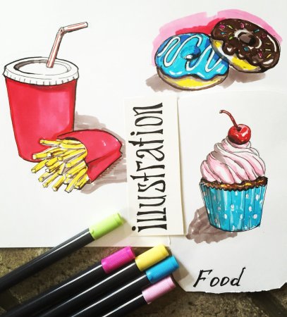 Лёгкие идеи для рисования маркерами