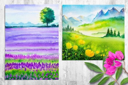 Рисунки гуашью для срисовки