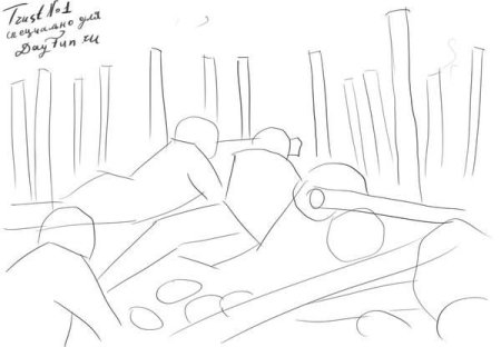 Война рисунок карандашом