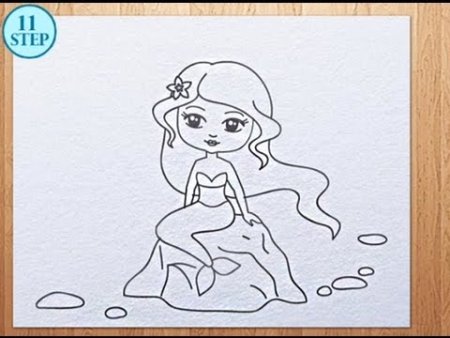 Русалочка рисунок