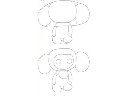 Рисование Чебурашка