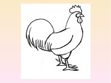 Петушок рисунок
