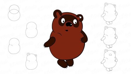 Как нарисовать пяточка из Винни пуха