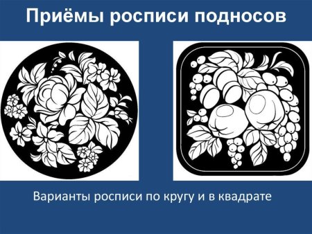 Элементы росписи Жостово