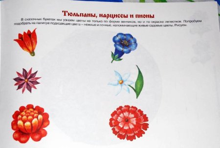 Трафарет цветов Жостовской росписи