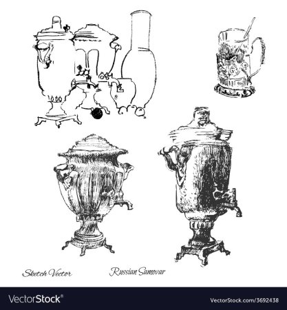 Тульский самовар поэтапно