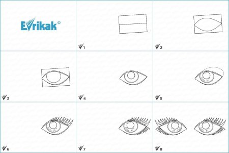 Как нарисовать глаз поэтапно карандашом для начинающих