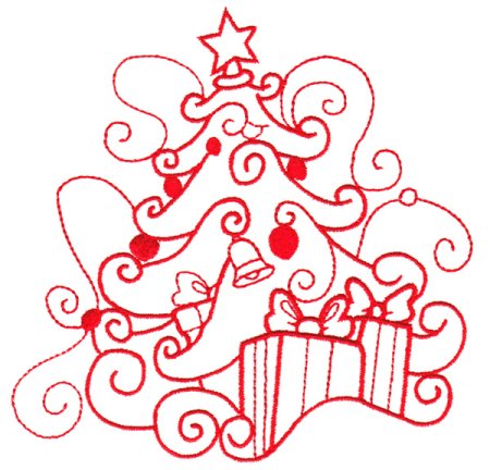 Новогодний орнамент черчение