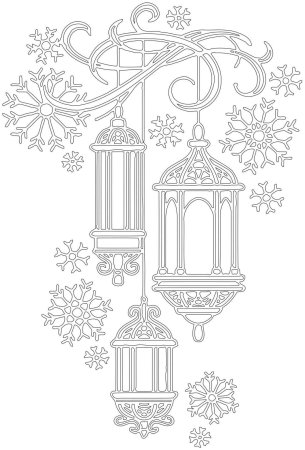 Новогодние украшения раскраска для детей