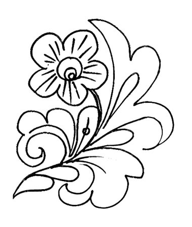 Раскраска антистресс "цветы"