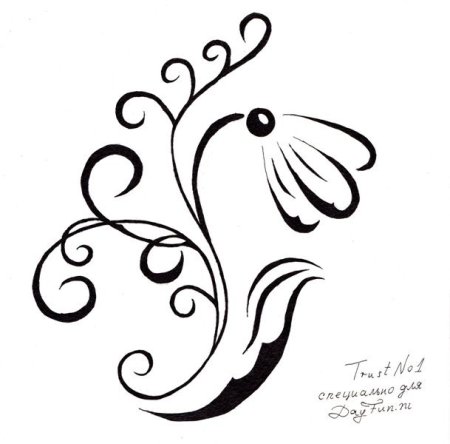 Несложные узоры для рисования