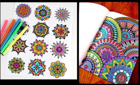 Узоры цветов для рисования