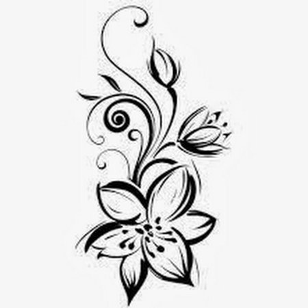 Рисунки для срисовки цветы