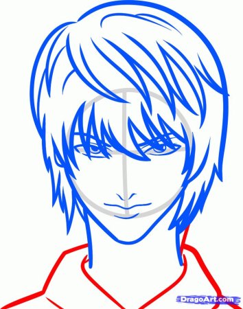 Аниме срисовка легкая мальчиков