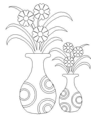 Узоры для вазы легкие