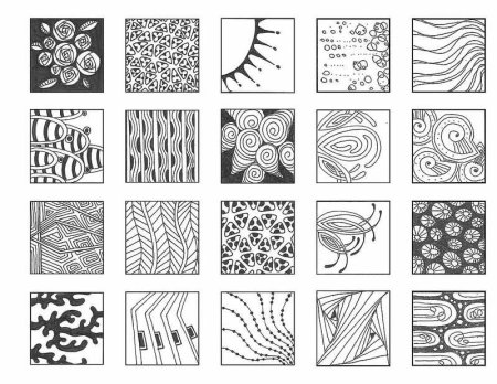 Узоры для рисования в скетчбуке