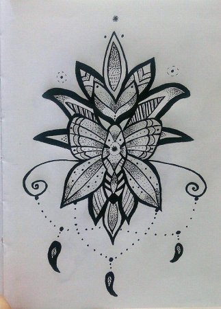 Рисунки ручкой в тетради