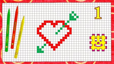 Рисунки по клеточкам простые