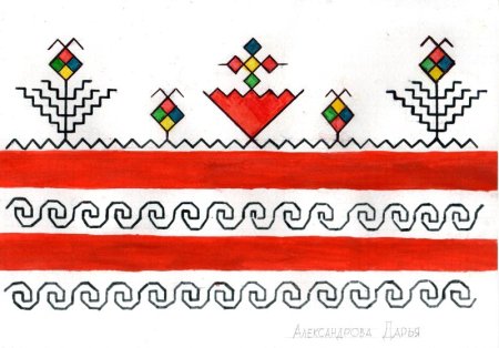 Чувашский ленточный орнамент