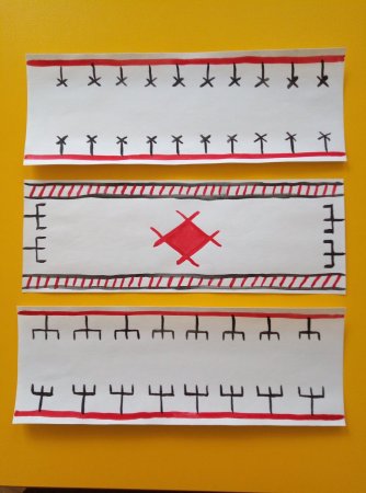 Закладка с чувашским орнаментом