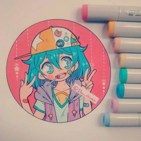 Аниме маркерами для начинающих