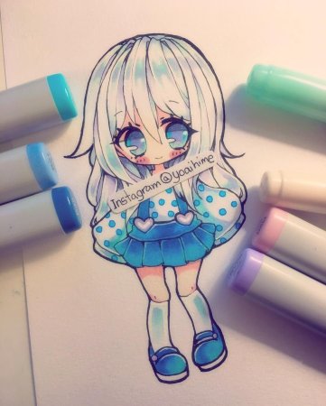 Аниме фломастерами