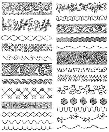 Башкирский ленточный орнамент