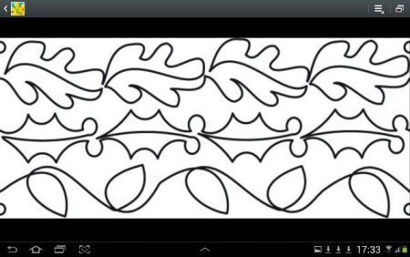 Эскиз орнамента для салфетки