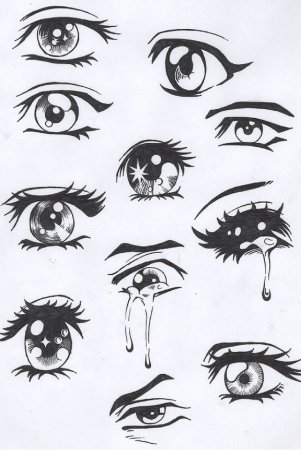 Аниме стиль рисования карандашом