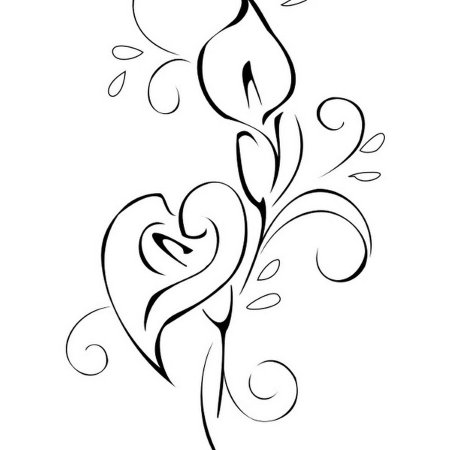 Узоры с цветами для рисования