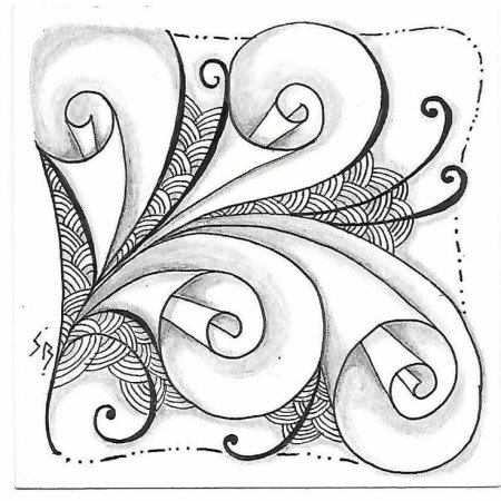 Контурный рисунок орнамент