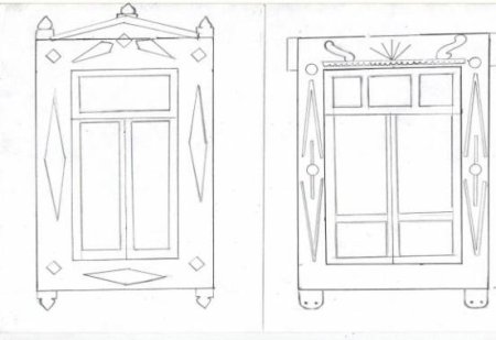 Наличники на окна раскраска