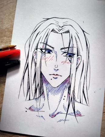 Какаси Хатакэ чёрно белое