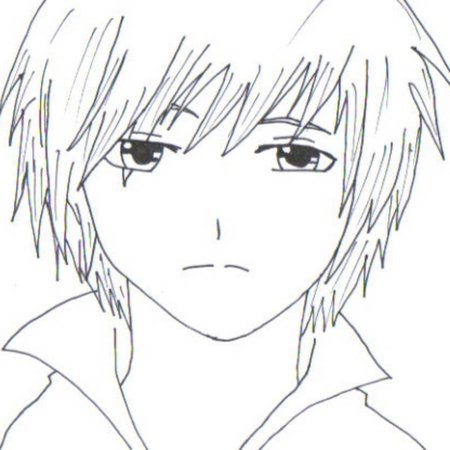 Раскраска аниме лицо