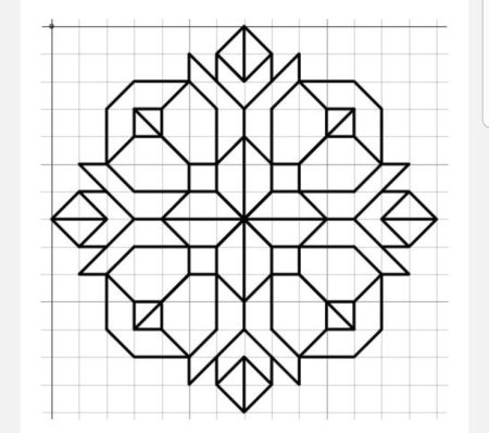 Рисунки по клеточкам ручкой
