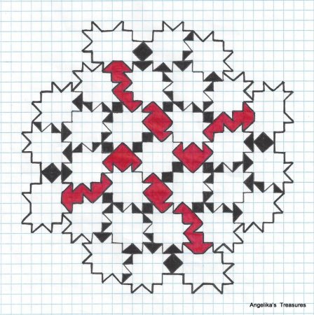 Узоры по клеточкам в тетради