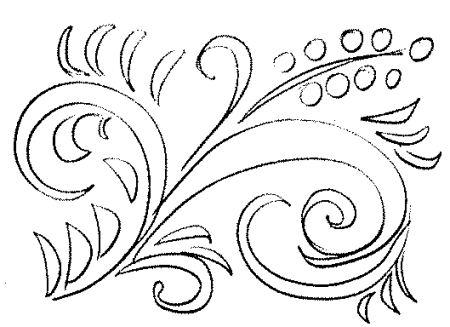 Хохлома узор раскраска