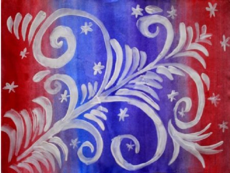 Трафарет "зимний узор"