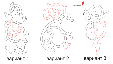 Зимние узоры для вышивания