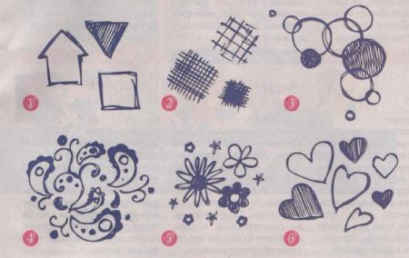 Рисунки ручкой в тетради