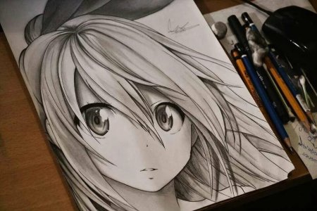 Аниме рисунки карандашом