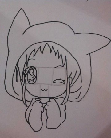 Чиби для срисовки карандашом