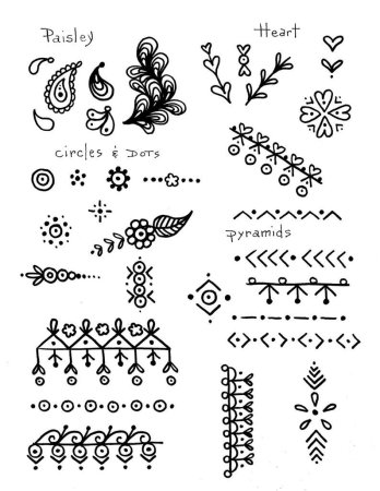 Мехенди эскизы для начинающих пошагово