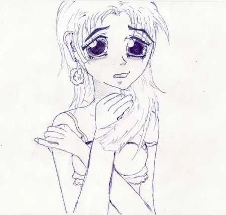 Наушники карандашом для срисовки