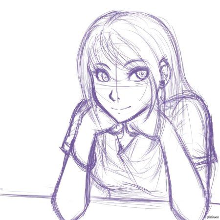 Аниме рисунки карандашом