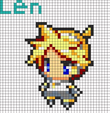 Вышивание крестиком аниме Чиби схемы