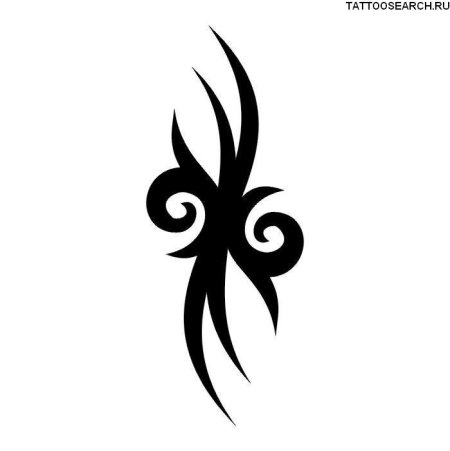 Простые черные тату