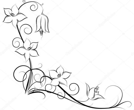 Узоры для рисования цветы