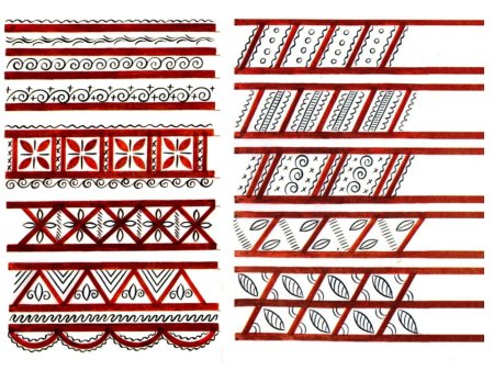 Мезенская роспись солярные знаки