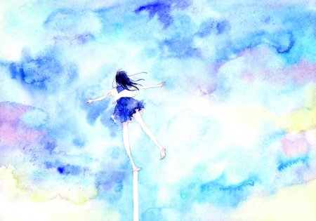 Аниме акварелью